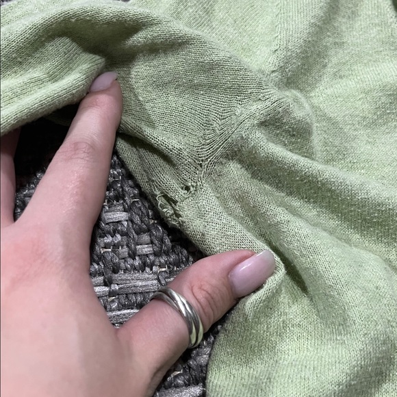 AS IS B.U.M. Equipment | Light Green Cardigan - Picture 8 of 10